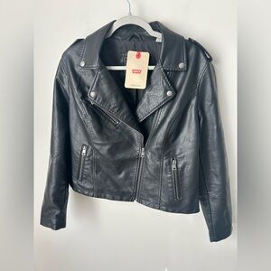 Levi's Leather Black Jacket